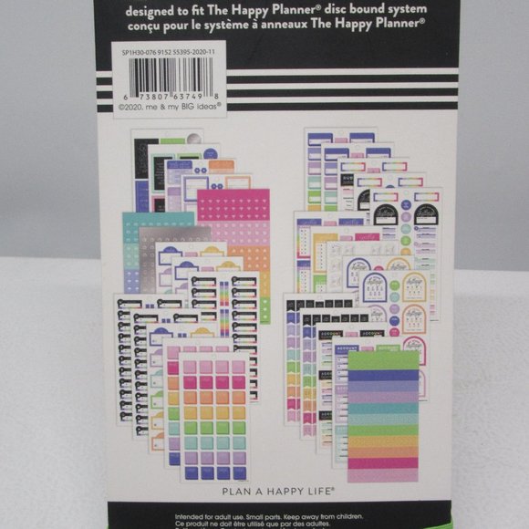 NEW! The Happy Planner Weekly Meal Planning /Sticker Book - "Budget" 1411 Pieces - Picture 5 of 9